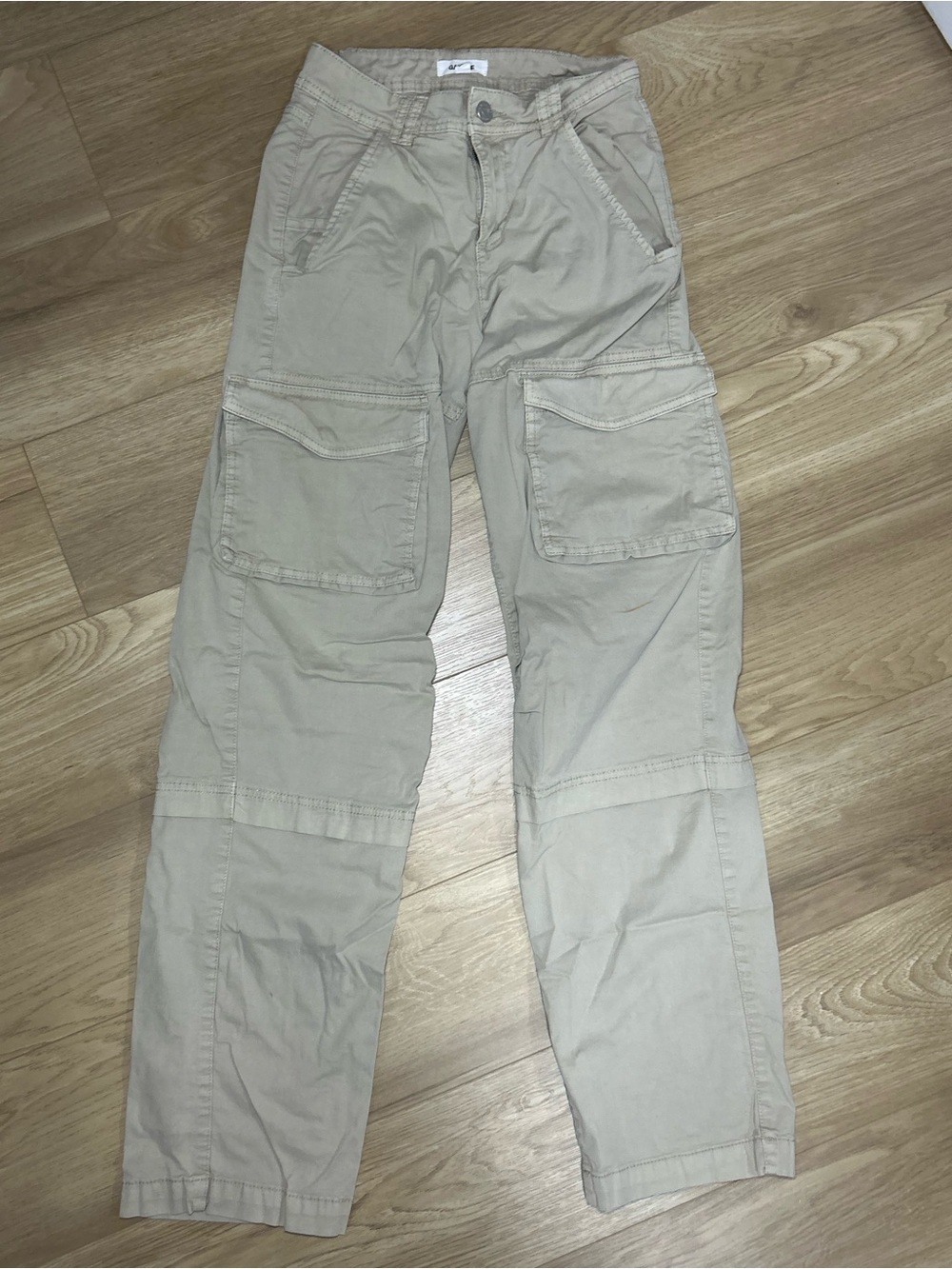 Garage Women's Beige Cargo Pants with Patch Pockets